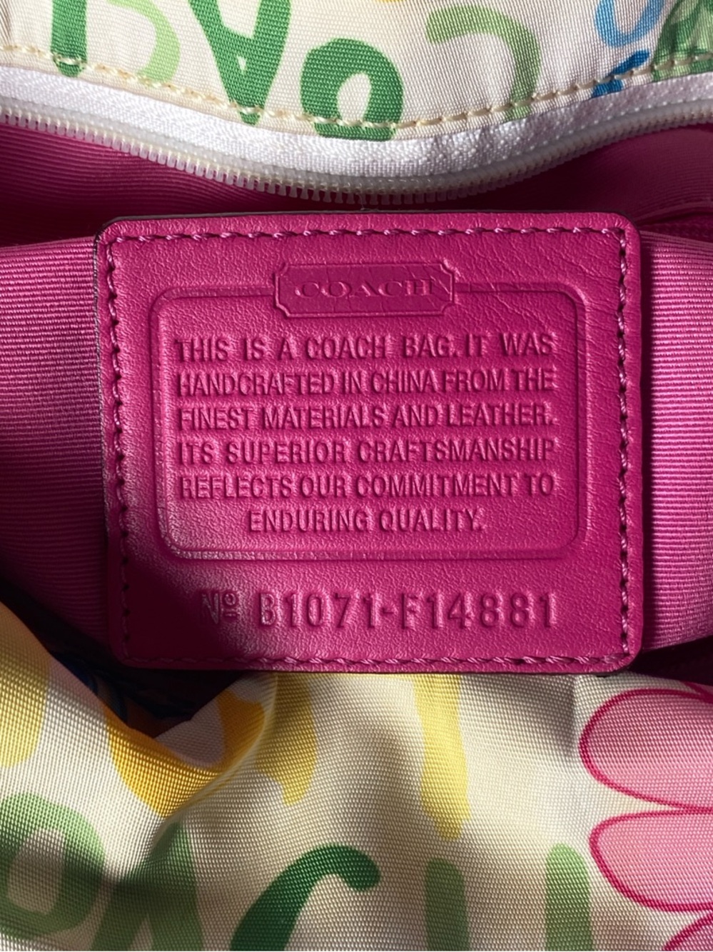 GUC Coach Poppy Multicolor Floral Secret Garden Crossbody - Picture 9 of 9